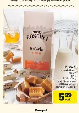 Carrefour Cukierki krówki mleczne Polska Gościna oferta