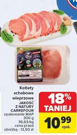 Carrefour Market Kotlety schabowe wieprzowe Jakość z Natury Carrefour oferta