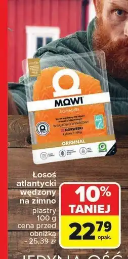 Carrefour Łosoś wędzony MOWI oferta