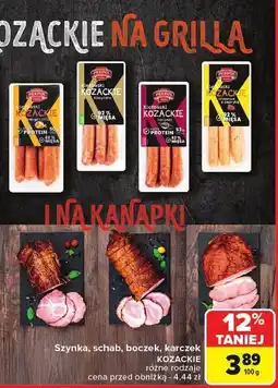 Carrefour Szynka, schab, boczek, karczek kozackie Carrefour oferta