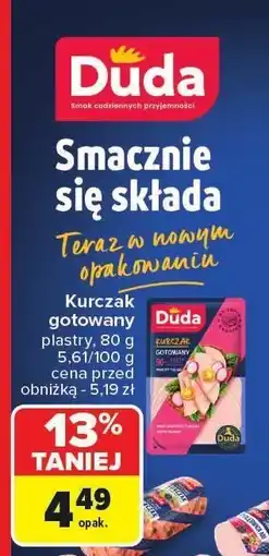 Carrefour Kurczak gotowany Duda oferta
