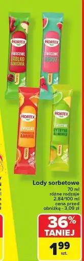 Carrefour Lody sorbetowe Hortex oferta