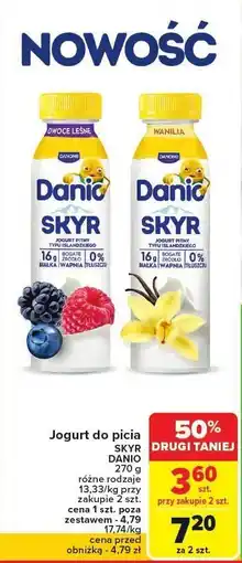 Carrefour Market Jogurt do picia Skyr Danio różne rodzaje oferta