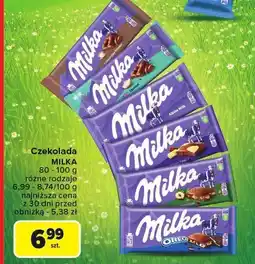 Carrefour Czekolada Milka różne rodzaje oferta