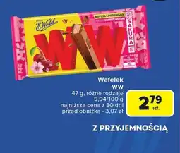 Carrefour Wafelek WW różne rodzaje E.Wedel oferta