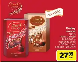 Carrefour Praliny Lindor różne rodzaje Lindt oferta