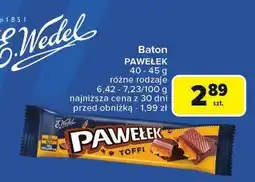 Carrefour Baton Pawelek różne rodzaje E.Wedel oferta