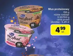 Carrefour Market Mus proteinowy Profeel różne rodzaje Valio oferta