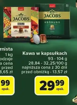 Carrefour Kawa w kapsułkach Jacobs oferta