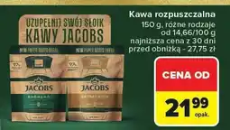 Carrefour Kawa rozpuszczalna Jacobs oferta