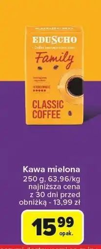 Carrefour Market Kawa mielona Eduscho Family oferta