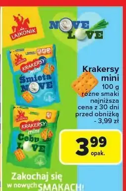 Carrefour Krakersy mini różne rodzaje Move oferta