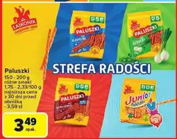 Carrefour Paluszki różne smaki Lajkonik oferta