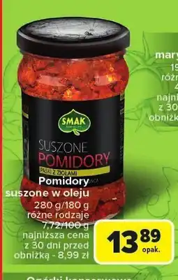 Carrefour Market Pomidory suszone w oleju Smak oferta