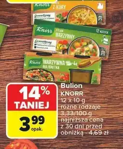 Carrefour Bulion Knorr różne rodzaje oferta