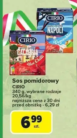 Carrefour Sos pomidorowy Cirio oferta
