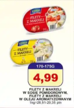 Primus FILETY Z MAKRELI W SOSIE POMIDOROWYM, FILETY Z MAKRELI W OLEJU AROMATYZOWANYM oferta