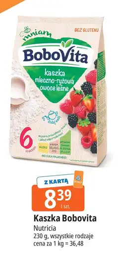 E.Leclerc Kaszka mleczno-ryżowa z owocami leśnymi Bobovita oferta