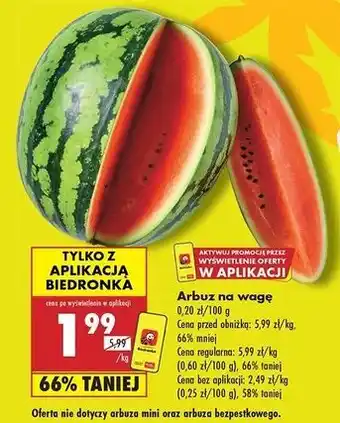 Biedronka Arbuz oferta