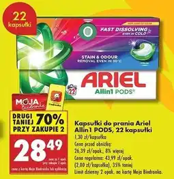 Biedronka Kapsułki do prania color Ariel All In 1 oferta