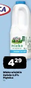 Netto Mleko wiejskie 2% Piątnica oferta