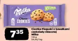Netto Ciastka z kawałkami czekolady Milka Pieguski oferta