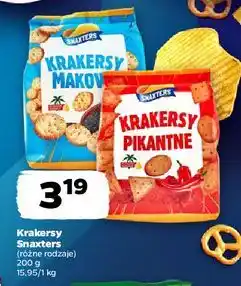 Netto Krakersy pikantne Snaxters oferta