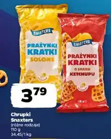 Netto Prażynki kratki ketchupowe Snaxters oferta