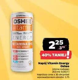 Netto Napój energetyczny witamina d+k + wapń c Oshee Vitamin Energy oferta