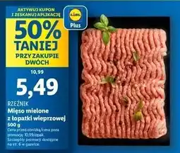 Lidl Mięso mielone z łopatki wieprzowej DRIGIE -50% Lidl oferta