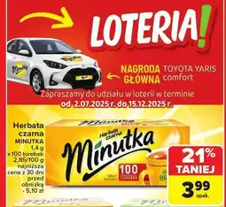 Carrefour Herbata czarna Minutka 100 torebek oferta