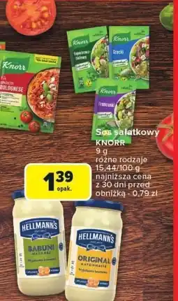 Carrefour Market Sos sałatkowy Knorr różne rodzaje oferta