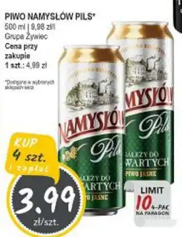 Słoneczko PIWO NAMYSŁÓW PILS oferta