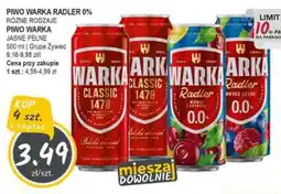 Słoneczko PIWO WARKA RADLER 0% oferta
