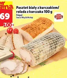 Topaz Pasztet biały z kurczakiem/rolada z kurczaka 100g Polpol oferta