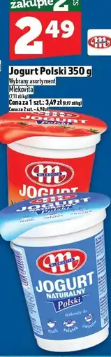 Topaz Jogurt Polski naturalny 350g Mlekovita oferta