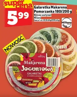 Topaz Galaretka Makarena Pomarańczka 180/200g Millano oferta