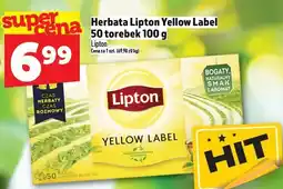 Topaz Herbata Lipton Yellow Label 100g oferta