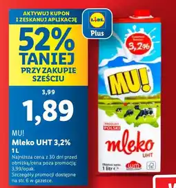 Lidl Mleko UHT 3,2% MU! oferta