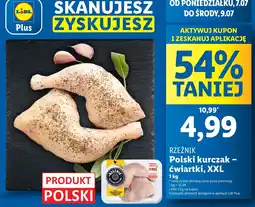Lidl Ćwiartki kurczaka XXL Rzeźnik Polski oferta