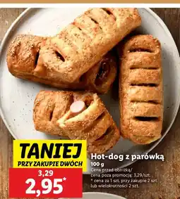 Lidl Hot-dog z parówką Piekarnia Lidla oferta
