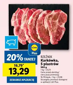 Lidl Karkówka wieprzowa, 5 plastrów Rzeźnik oferta