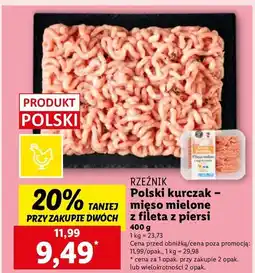 Lidl Mięso mielone z fileta z piersi kurczaka Rzeźnik Polski oferta