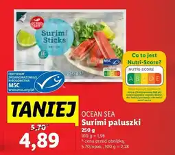 Lidl Surimi paluszki Ocean Sea oferta