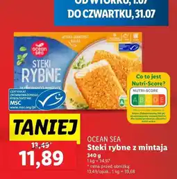 Lidl Steki rybne z mintaja Ocean Sea oferta