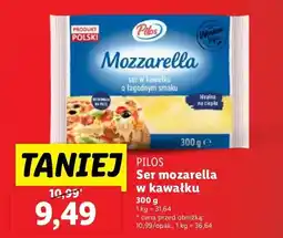 Lidl Ser mozzarella w kawałku Pilos oferta