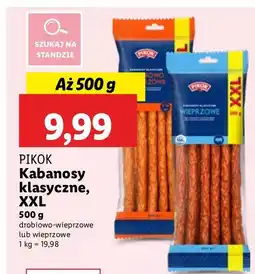 Lidl Kabanosy klasyczne XXL Pikok oferta