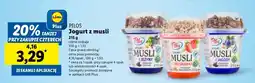 Lidl Jogurt z musli Pilos oferta