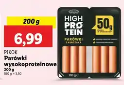 Lidl Parówki wysokoproteinowe Pikok oferta