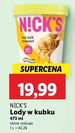 Lidl Lody w kubku Nick's oferta